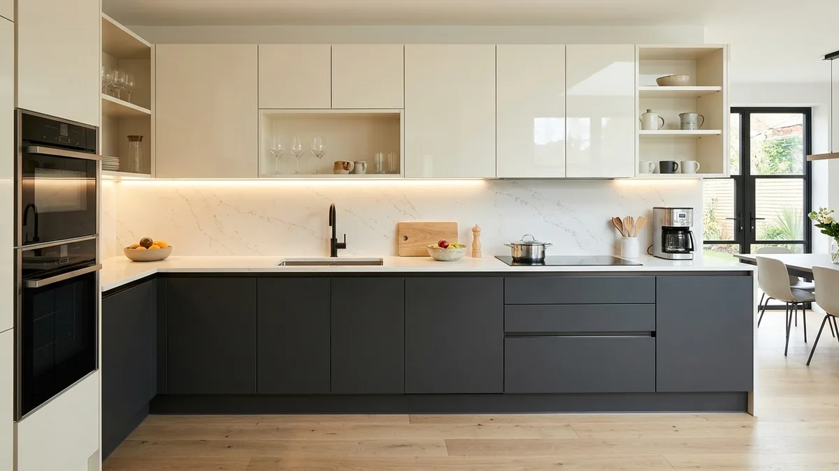 Acrylic vs PU vs Laminate Kitchen Cabinets in Goa