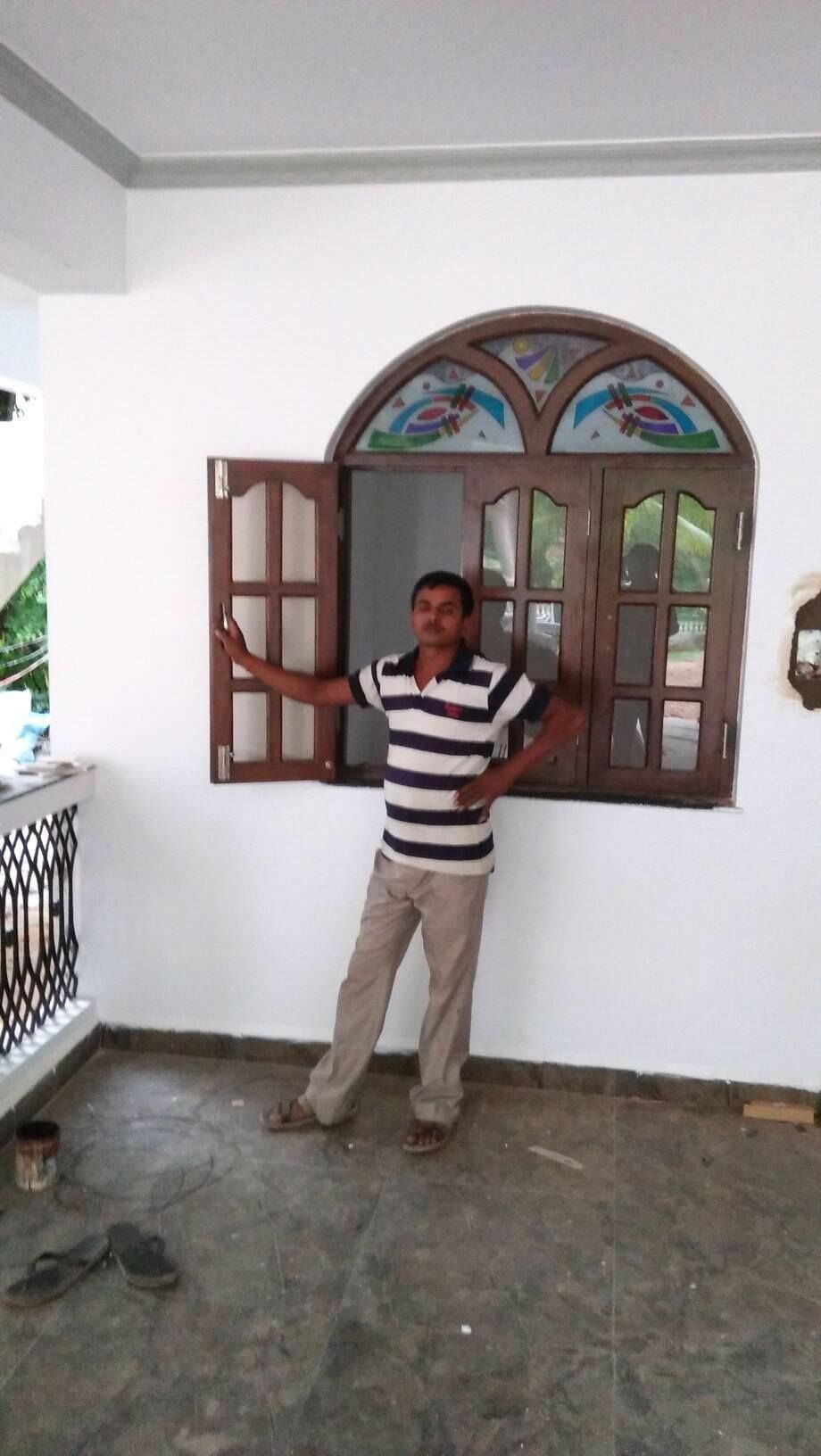 Arched Wooden Window — Carpentry